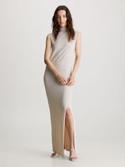 Calvin Klein Natural Knit Shift Dress - Image 1 of 4