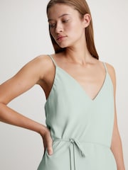 Calvin Klein Grey Midi Slip Dress - Image 2 of 6