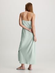 Calvin Klein Grey Midi Slip Dress - Image 3 of 6