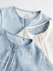 Blue Baby Sleepsuits 3 Pack (0-2yrs) - Image 13 of 13