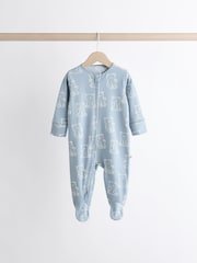 Blue Baby Sleepsuits 3 Pack (0-2yrs) - Image 5 of 13