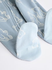 Blue Baby Sleepsuits 3 Pack (0-2yrs) - Image 8 of 13