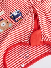 Red/Blue Baby Embroidered Sleepsuits 3 Pack (0mths-2yrs) - Image 8 of 11