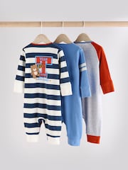 Bright Baby Footless Sleepsuits 3 Pack (0mths-3yrs) - Image 5 of 13