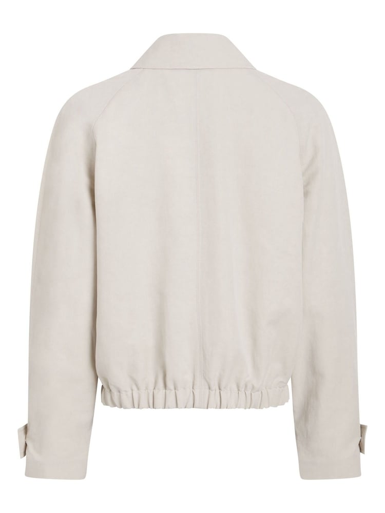 Calvin Klein Natural Linen Relaxed Jacket - Image 2 of 2