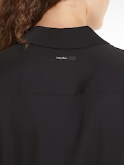 Calvin Klein Black Midi Shirt Dress - Image 3 of 6