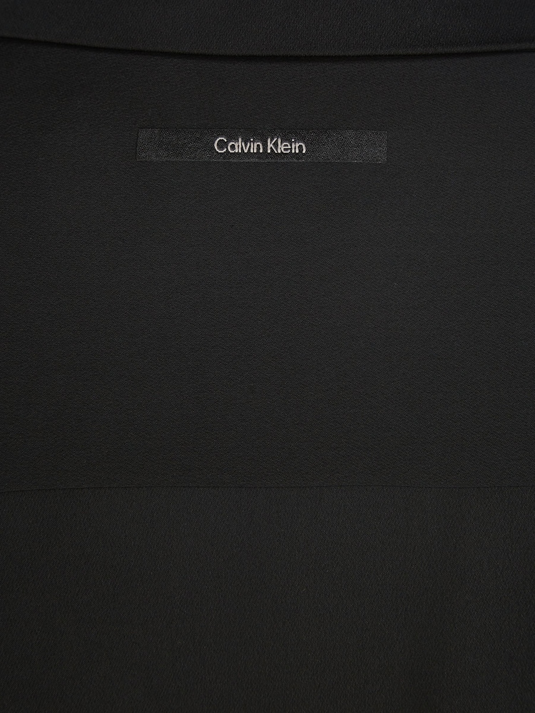 Calvin Klein Black Midi Shirt Dress - Image 6 of 6