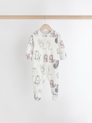 Black/White Baby Sleepsuits 4 Pack (0mths-2yrs) - Image 2 of 13