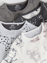 Black/White Baby Sleepsuits 4 Pack (0mths-2yrs) - Image 9 of 13