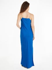 Calvin Klein Blue Metal Detail Slip Dress - Image 2 of 3