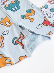 Bright Baby 2 Way Zip Sleepsuits 3 Pack (0mths-2yrs) - Image 10 of 12