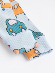 Bright Baby 2 Way Zip Sleepsuits 3 Pack (0mths-2yrs) - Image 8 of 12