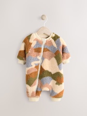 Neutral Character Baby Fleece Zip Sleepsuit - Image 1 of 9