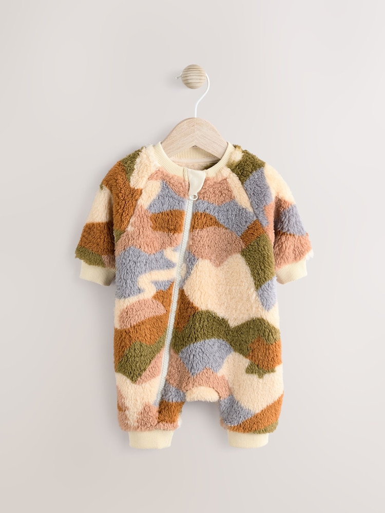 Neutral Character Baby Fleece Zip Sleepsuit - Image 1 of 9