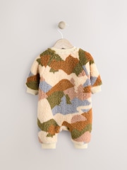 Neutral Character Baby Fleece Zip Sleepsuit - Image 4 of 9