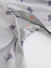 Сине-зеленый - Patterned Baby Sleepsuits 5 Pack (0-2yrs) - Изображение 12 14