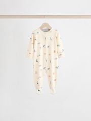 Сине-зеленый - Patterned Baby Sleepsuits 5 Pack (0-2yrs) - Изображение 2 14