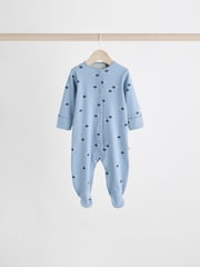 Сине-зеленый - Patterned Baby Sleepsuits 5 Pack (0-2yrs) - Изображение 4 14