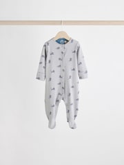 Сине-зеленый - Patterned Baby Sleepsuits 5 Pack (0-2yrs) - Изображение 5 14