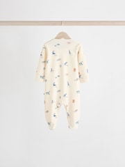 Сине-зеленый - Patterned Baby Sleepsuits 5 Pack (0-2yrs) - Изображение 8 14