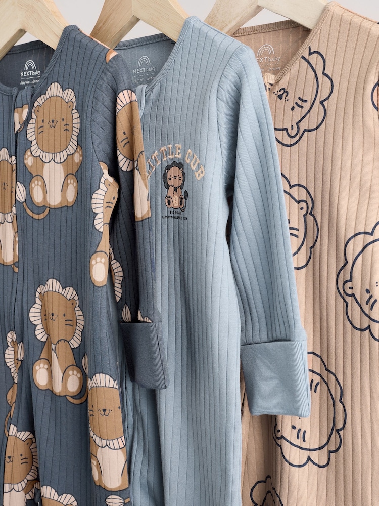 Mornarica - Dojenček Two Way Zip brez stopal 100% Cotton Sleepsuits 3 Paket (0mesec-3leto) - Slika 12 iz 12 Mornarica - Dojenček Two Way Zip brez stopal 100% Cotton Sleepsuits 3 Paket (0mesec-3leto) - Slika 12 iz 12