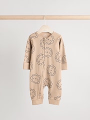 Темно-синий - Baby Two Way Zip Footless Sleepsuits 3 Pack (0mths-3yrs) - Изображение 4 12