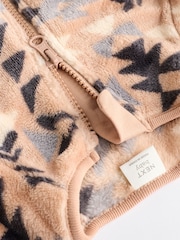 Neutral Baby Zip Fleece Sleepsuit - Image 5 of 7