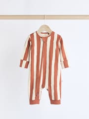 Neutral/Schachbrettmuster - Fußlose Baby-Schlafanzüge mit Reißverschluss 100% aus Baumwolle 3 -Pack (0Monate-3Jahre) - Bild 7 von 16