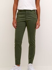 Kaffe Slim Fit Green Lea Chinos Ankle Length Trousers - Image 1 of 6