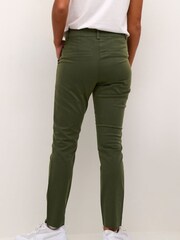 Kaffe Slim Fit Green Lea Chinos Ankle Length Trousers - Image 2 of 6