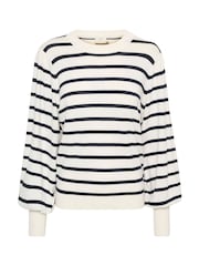 Kaffe Kamala Striped Knit Pullover Jumper - Image 5 of 6