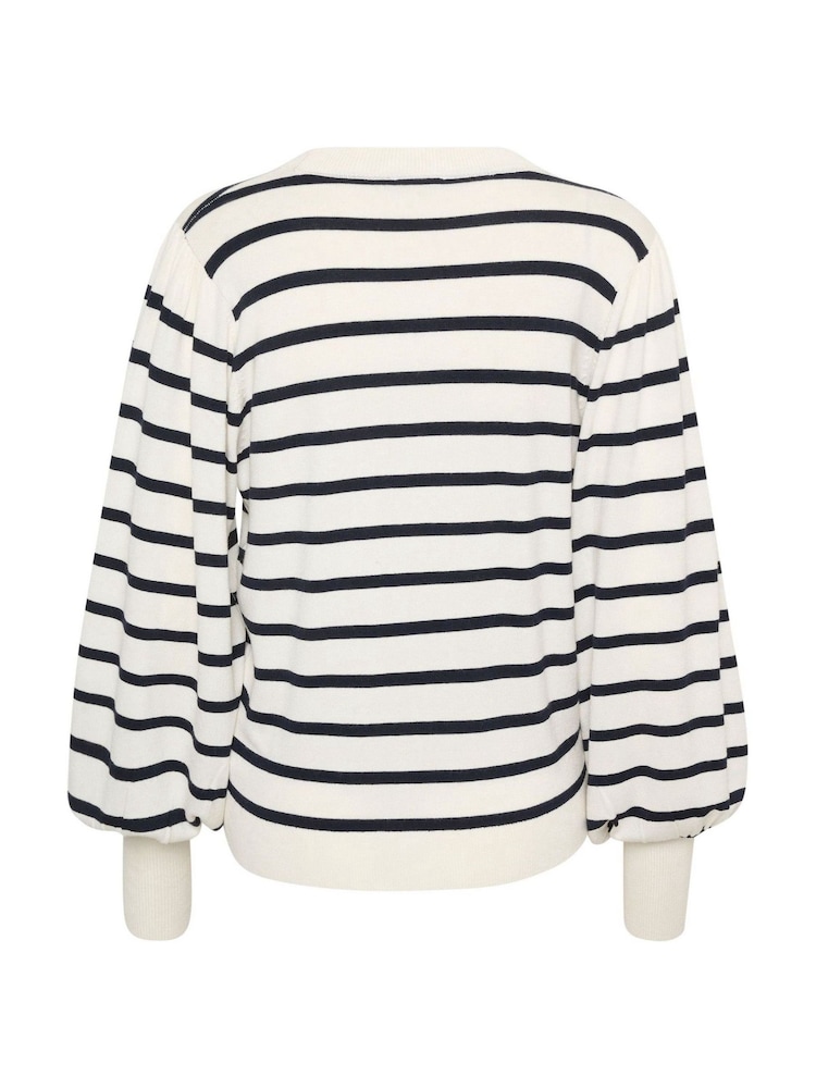 Kaffe Kamala Striped Knit Pullover Jumper - Image 6 of 6