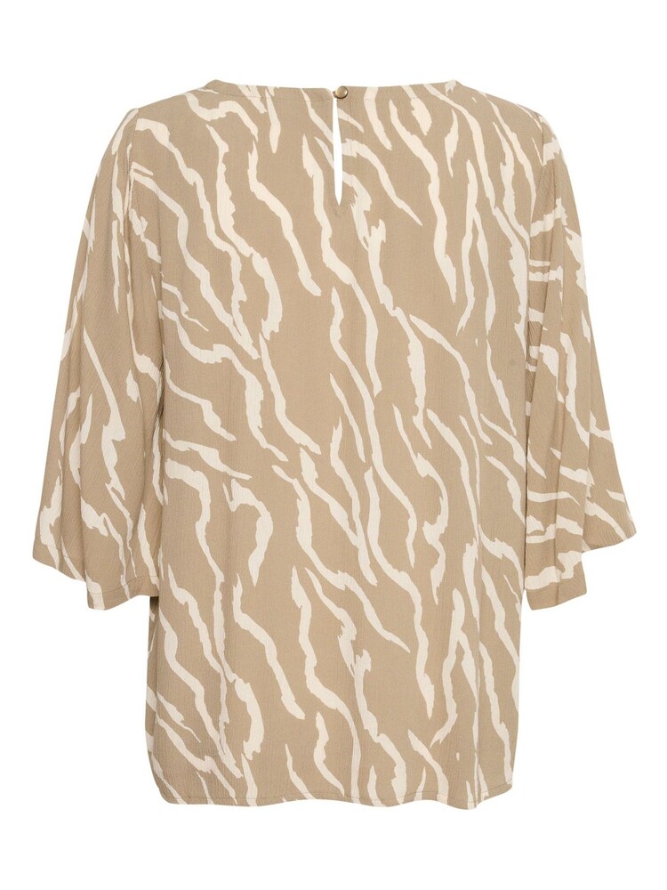 Kaffe Yellow Amber 3/4 Sleeve Round Neck Blouse - Image 6 of 6 Kaffe Yellow Amber 3/4 Sleeve Round Neck Blouse - Image 6 of 6
