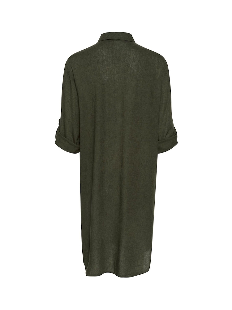 Kaffe Milia Mid Thigh Length Shirt Black Dress - Image 5 of 5