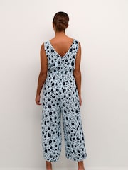 Kaffe Blue Isolde Sleeveless V-Neck Jumpsuit - Image 2 of 5