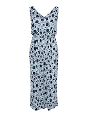 Kaffe Blue Isolde Sleeveless V-Neck Jumpsuit - Image 4 of 5