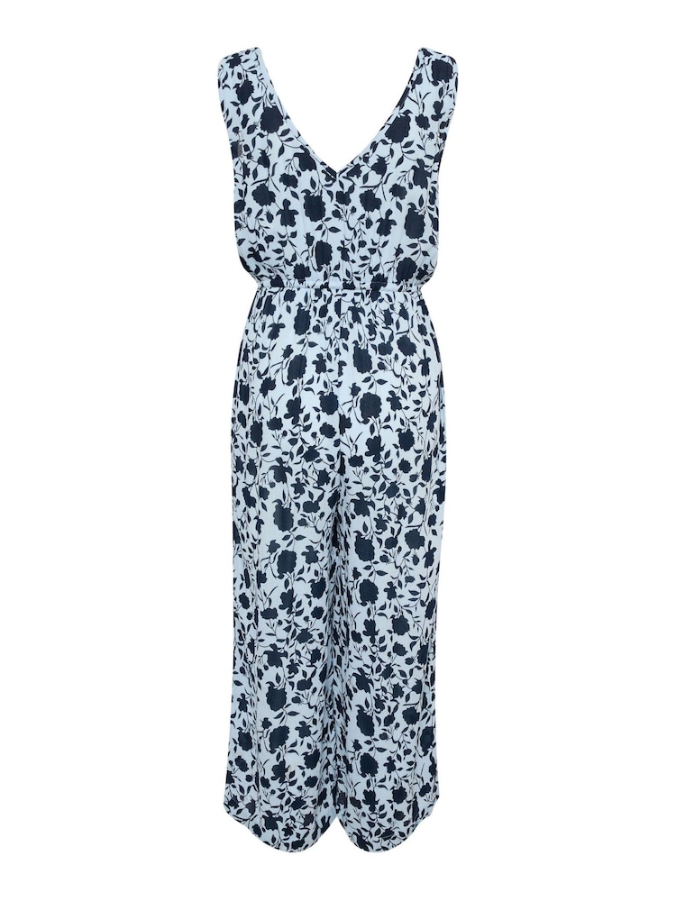 Kaffe Blue Isolde Sleeveless V-Neck Jumpsuit - Image 5 of 5