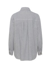 Kaffe Marilla Casual Fit Grey 100% Cotton Long Sleeve Shirt - Image 5 of 5
