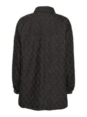 Kaffe Grey Olivia Textured Pattern Denim Shirt - Image 6 of 6