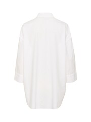 Kaffe Erika Boxy Fit 100% Cotton 3/4 Sleeve White Shirt - Image 6 of 6
