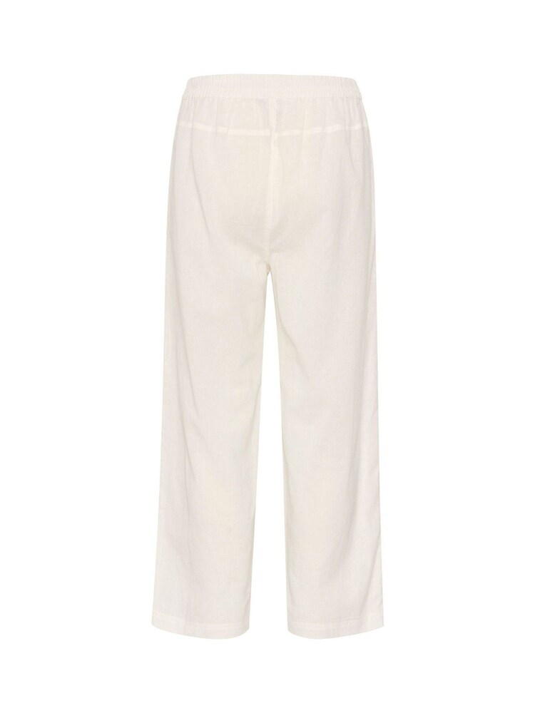 Kaffe Vigga Culotte Elastic Waist White Trousers - Image 6 of 6 Kaffe Vigga Culotte Elastic Waist White Trousers - Image 6 of 6