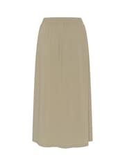 Kaffe Green Mally Midi Jersey Elastic Waist Skirt - Image 6 of 6