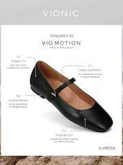 Vionic Alameda Wide Fit Mary Jane Leather Shoes - Image 9 of 11