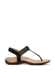 Schwarz - Vionic Brea Sandalen mit Zehensteg in weiter Passform - Bild 1 von 1