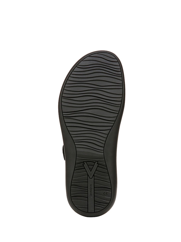 Vionic Activate Wide Fit Toe Post Sandals - Image 6 of 6