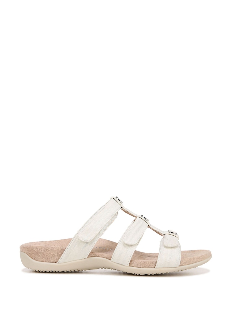 Vionic Amber Pearl Wide Fit Slide Sandals - Image 1 of 7