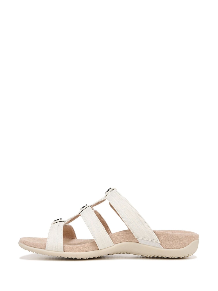 Vionic Amber Pearl Wide Fit Slide Sandals - Image 2 of 7