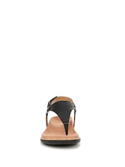 Preto - Vionic Wide Fit Kirra II Toe Post Sandals - Imagem 4 de 7