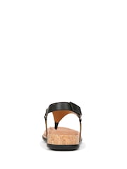 Preto - Vionic Wide Fit Kirra II Toe Post Sandals - Imagem 5 de 7