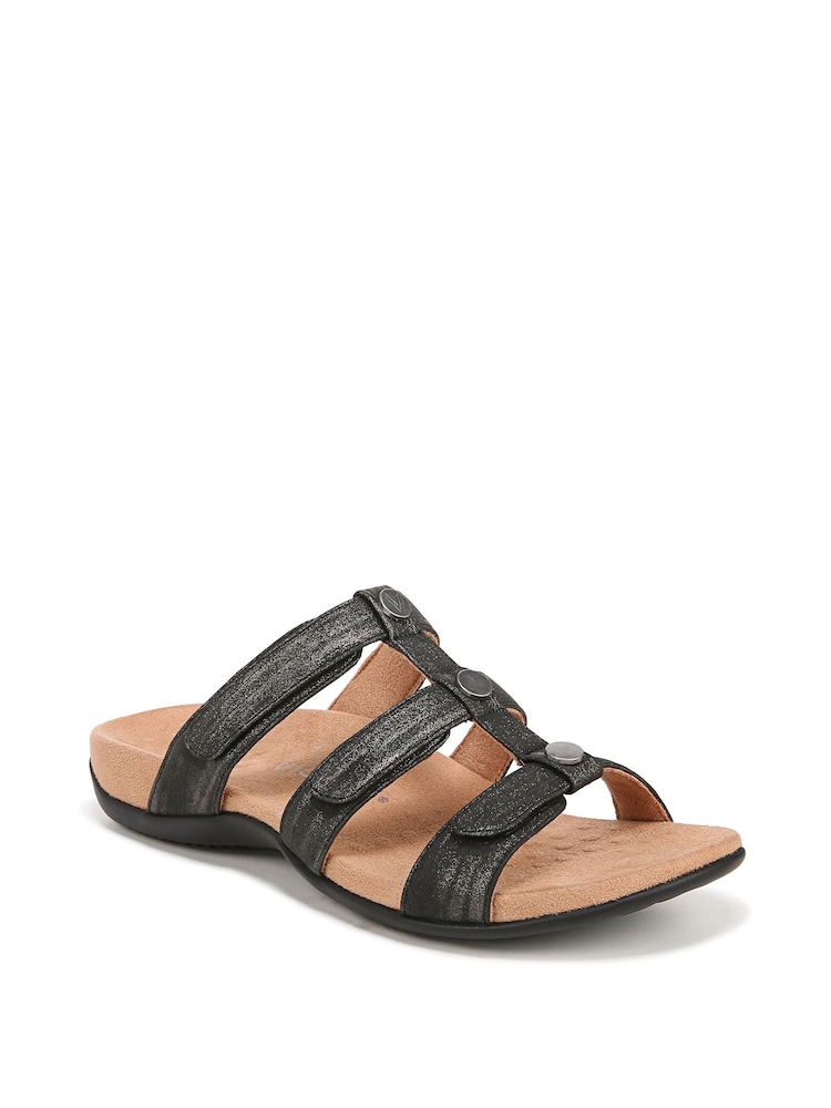 Vionic Amber Pearl Wide Fit Slide Sandals - Image 1 of 7